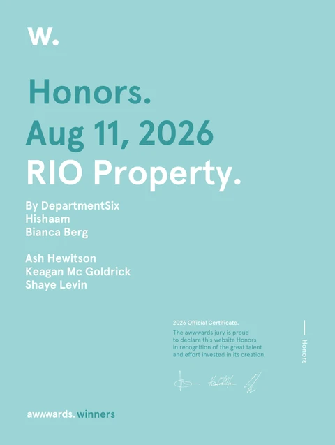 Awwwards Honorable Mention
